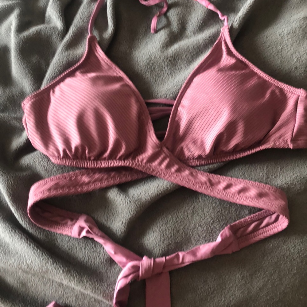 Tie back bikini top